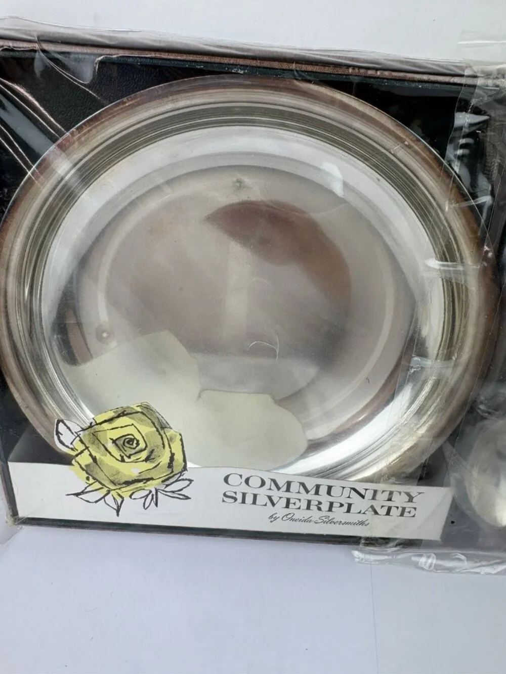 NIB Vintage Community Silverplate Morning Rose Oneida Silversmiths 7